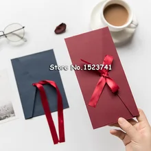 50 шт./лот Винтаж 250 г чистая крафт-бумага DIY Многофункциональный Конверт лента коробка для открыток пакет бумаги Прямая