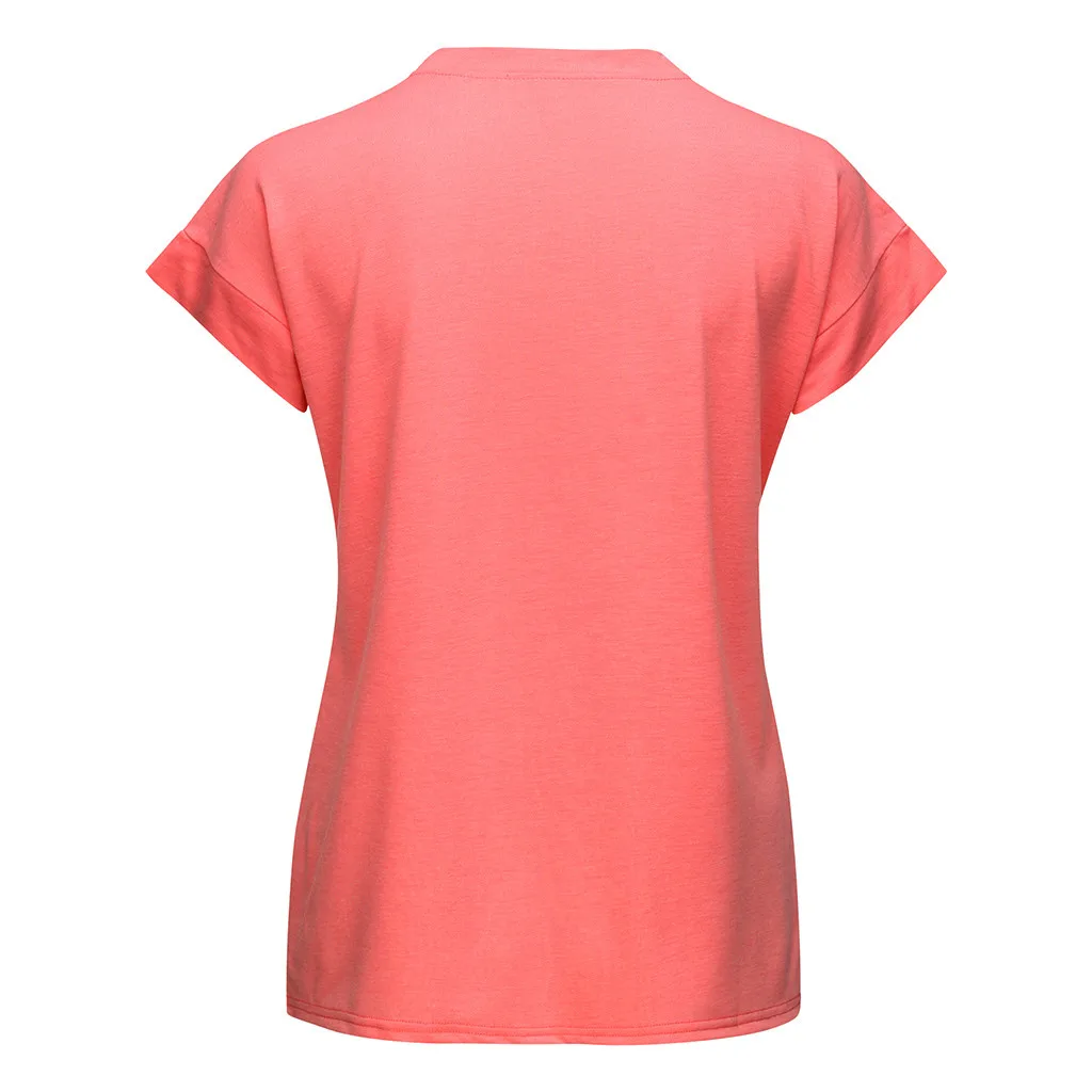 Летняя Праздничная модная женская Повседневная футболка, летняя футболка с буквенным принтом и коротким рукавом, футболка с круглым вырезом, топы, рубашка, camiseta mujer