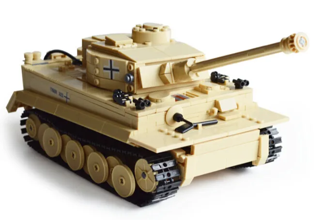 New Tank Series WW2 Germany the Panzerkampfwagen VI Ausf. E Tiger I model Building Block Classic toy Compatible with DIY