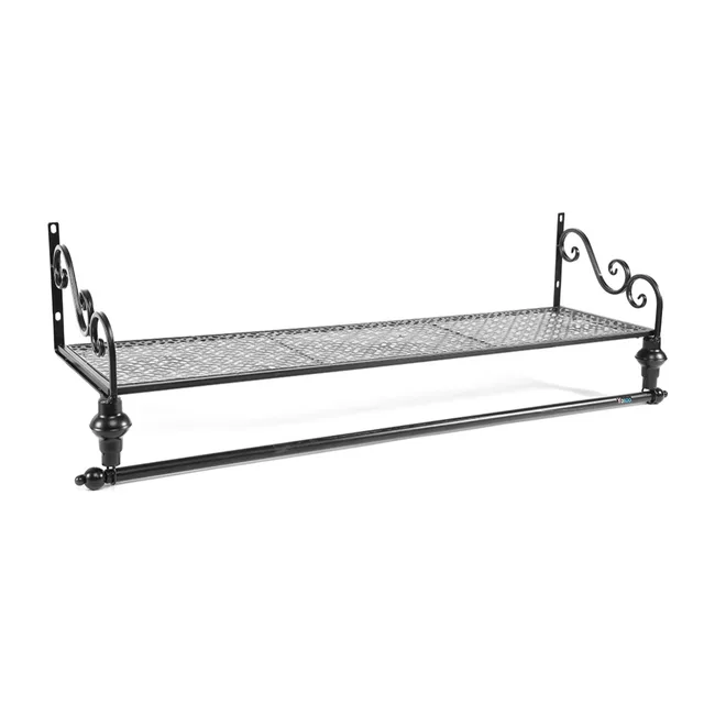 Wall Mounted Hanging Clothes Rail Garment Display Rack Shelf Storage Wall Mounted Hanging Clothes Rail Garment Display Rack Shelf Storage Holder Home