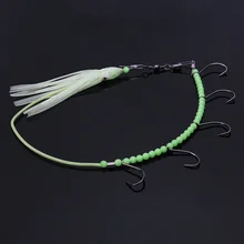 1 шт. рыболовные крючки светящиеся Осьминог кальмары рыболовные приманки поворотные мягкие приманки одиночные комбинированные струнные крючки для рыболовных снастей