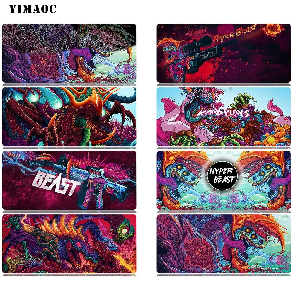 

YIMAOC Hyper Beast Mouse Pad 30x80 cm Computer Mousepad Anti-slip Natural Rubber Gaming Mouse Mat