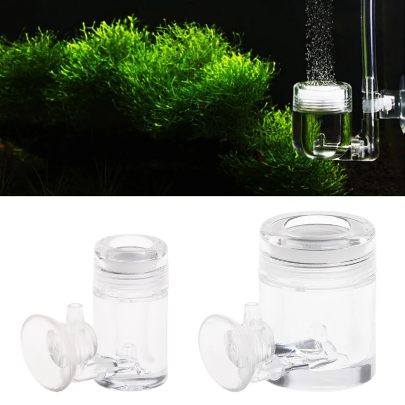 

CO2 Diffuser With Bubble Counter Acrylic Aquarium Fish Tank Aquatic Plant 2 Size