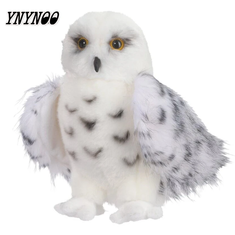 

YNYNOO Premium Quality Snowy White Plush Hedwig Owl Toy Large 12-Inch Adorable Stuffed Animal Soft Perfect Gift Idea for Bird
