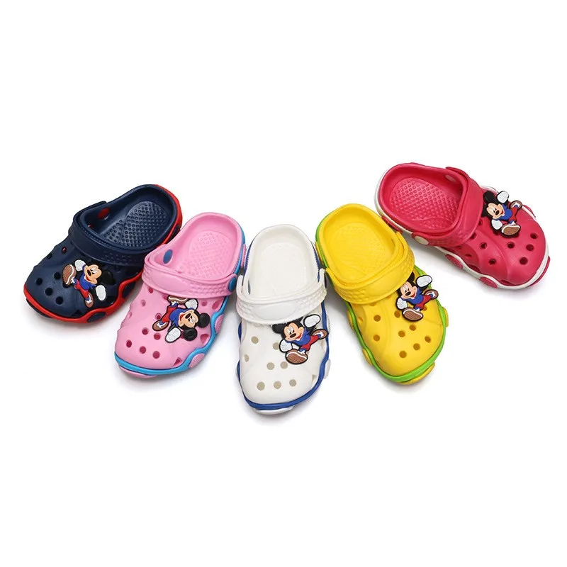 2017, новая мода детская садовая обувь детей Мультяшные сандалии младенцев летние тапочки Высокое качество Дети сад детские сандалии