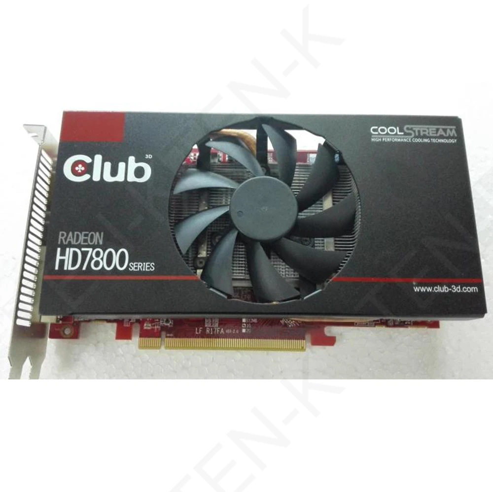 Used Club 3d Hd7850 Ati Radeon Hd 7850 1gb Gddr5 1024sp 4 8ghz 153 6gb S 32rops Eyefinity Graphics Fullhd Hd3d Hdcp Card Card Embroidery Card Vistacard Pile Aliexpress