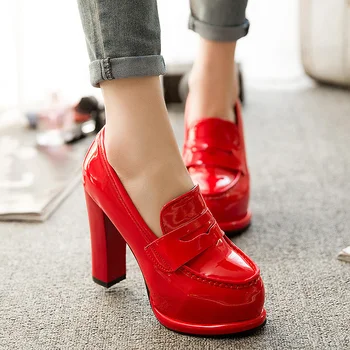 

High-heeled Zapatos Mujer Peep Toe High-heeled Sandals Sexy Open Toe Round Toe Coarse High-Heeled Shoes Single Shoe Candy Color