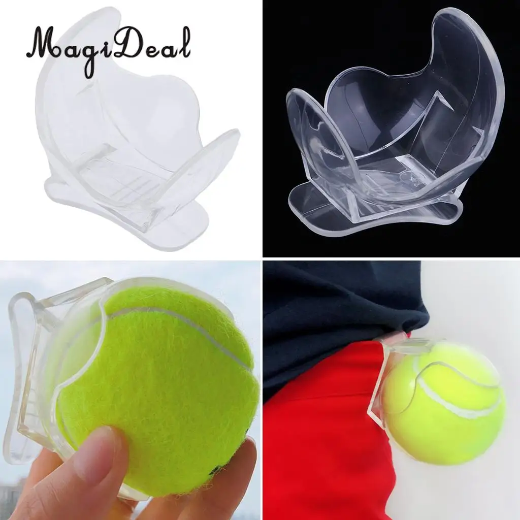 Tennis Clip Professional Tennis Waist Clip Transparent Holder Tennis Ball L9L6