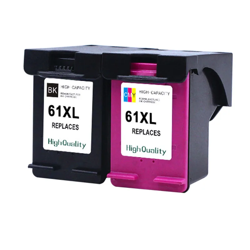 2 Pack 61XL ink Cartridge replacement for HP 61 Compatible for Deskjet 1000 1050 1055 2000 2050