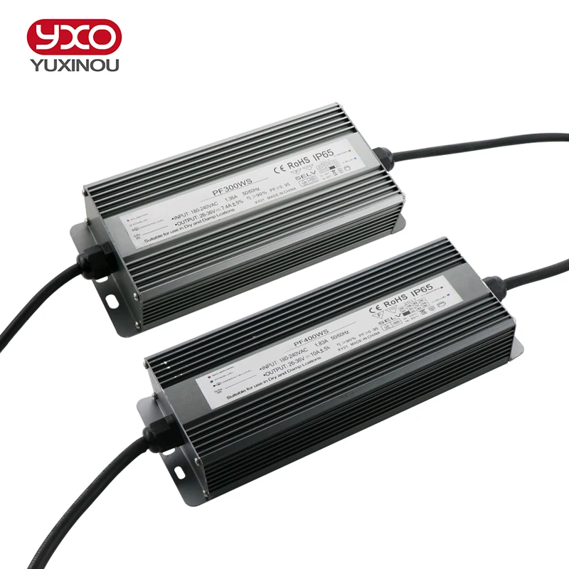 Светодиодный водонепроницаемый источник питания DC26 36V 100W 150W 200W 250W 300W 400W 500W IP65
