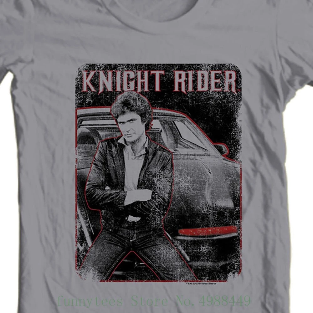 

Knight Rider Kitt Graphic Tee David Hasselhoff Retro 1980 Tv T Shirt Nbc669 Newest 2019 Men T-shirt Fashion