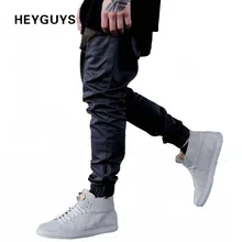 HEYGUYS модные Фитнес длинные Штаны Для мужчин Повседневное впитывает пот и Штаны мешковатые брюки модные облегающие штаны уличная одежда в стиле "хип-хоп"