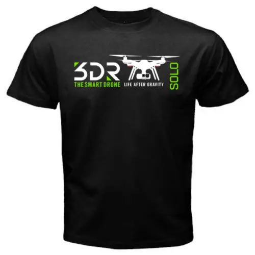 Новинка 2019 мужские футболки 3DR Solo Smart Drone Life After Gravity Мужская черная футболка на