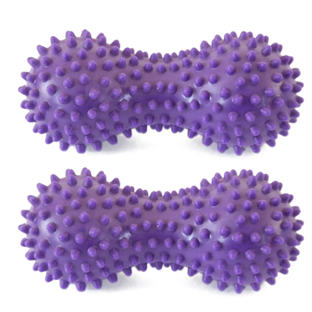 

2PCS Fitness Muscle Relax Roller Soft PVC Peanut Shape Trigger Point Feet Back Gym Massage Ball Relieve Pain Spiky Health Care