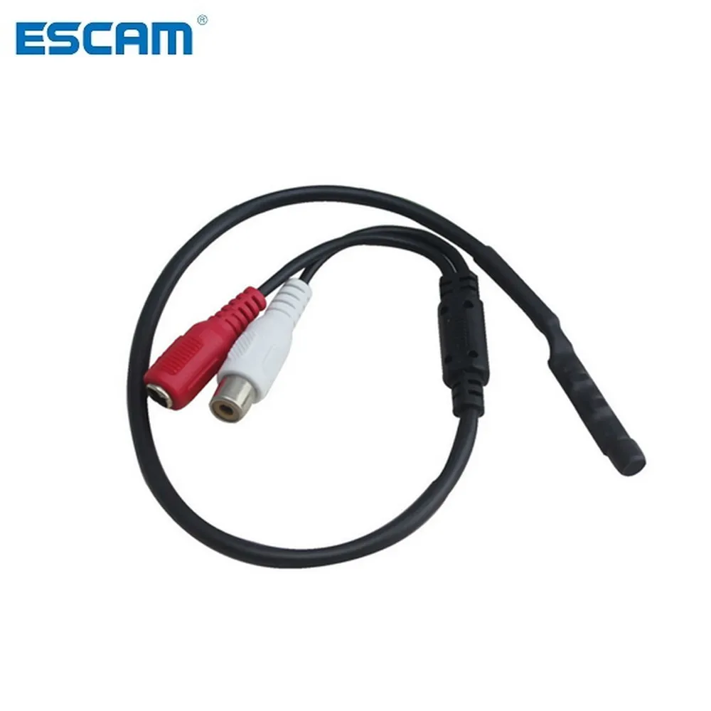 ESCAM Мини CCTV Микрофон Аудио звукосниматель Высокая чувствительность DC12V аудио монитор Звук прослушивания устройства