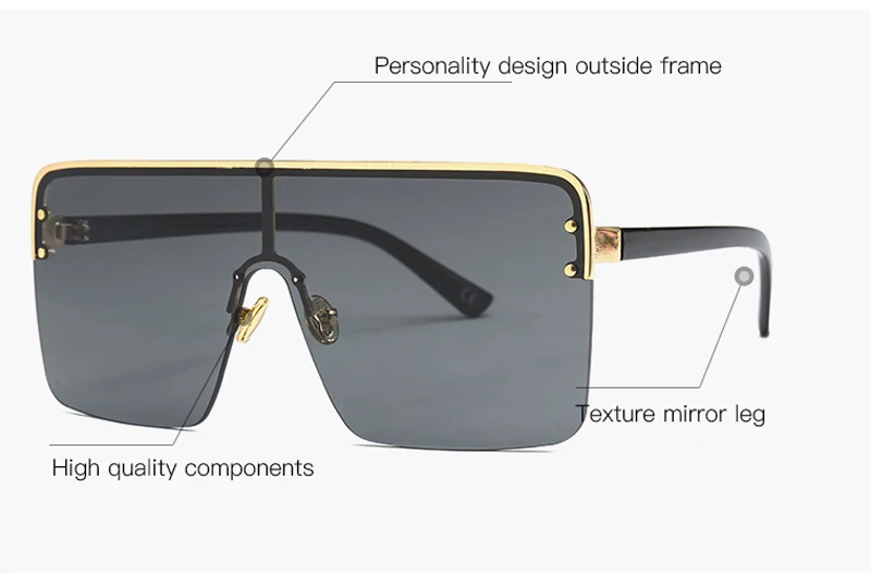 oversized square sunglasses for men detail (1)