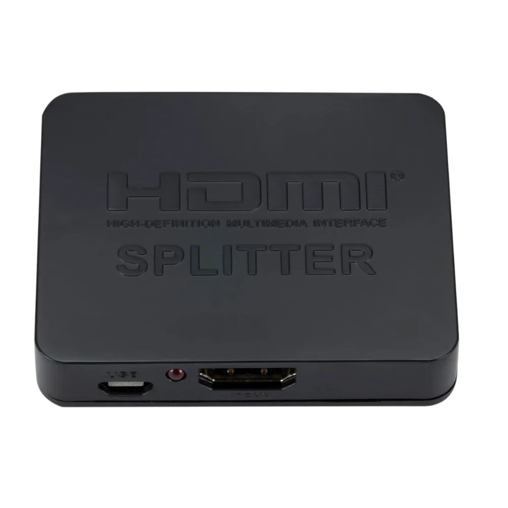 HDMI 1 in 2 out 1080p 4K 1x2 HDCP Stripper 3D Splitter Power Signal Amplifier
