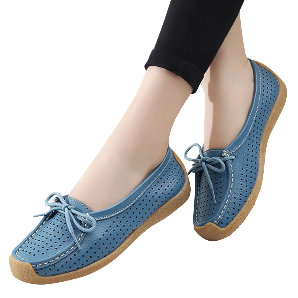 Удобные повседневные туфли лодочки с бантом большие размеры chaussures femme