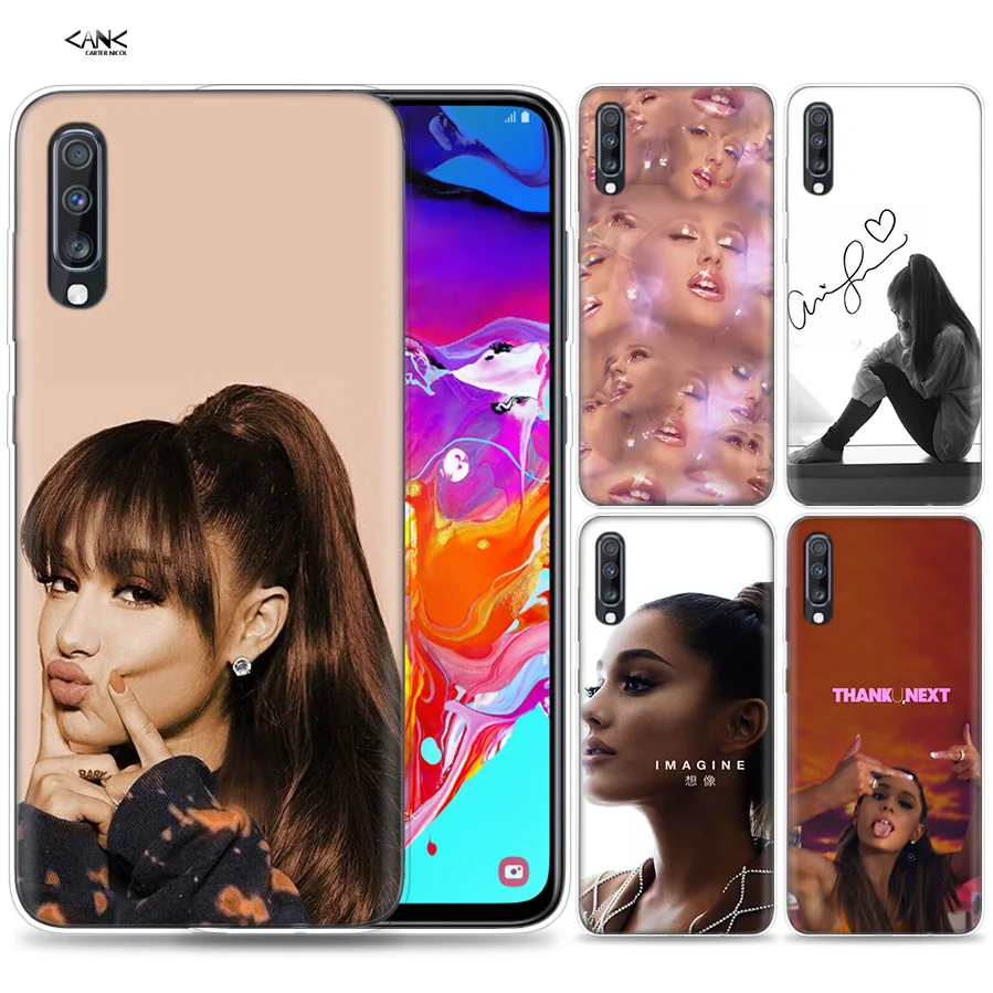 

Bags Case for Samsung Galaxy Mobile Phone A50 A70 A30 A20 J4 J6 J8 A6 A8 M30 A7 Plus 2018 Note 8 9 Ariana Grande My Heart Super