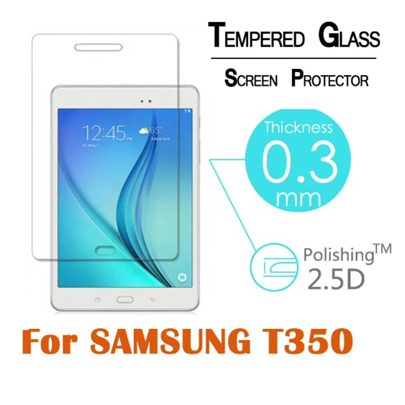 

9H 2.5D Explosion-Proof Toughened Tempered Glass For Samsung Galaxy Tab A T350 T351 T355 8" Film Clear Screen Protect Cover