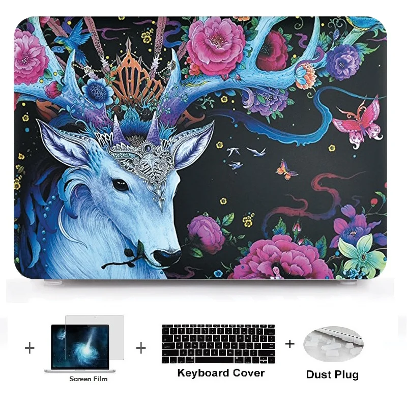 

Laptop shell Hard Case For Macbook Pro 13Touch Bar A1989 15Touch Bar A1990 Pro13 No Bar A1708 New 13Air A1932 Release 2018