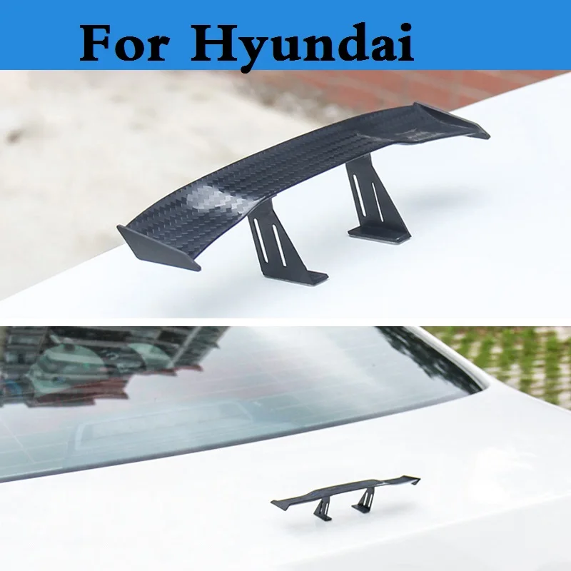 

2019 Car Wing Small Mini Gt Perforation Tail Decoration Stickers For Hyundai Getz Grandeur I10 I20 I30 I40 Maxcruz Veracruz Xg