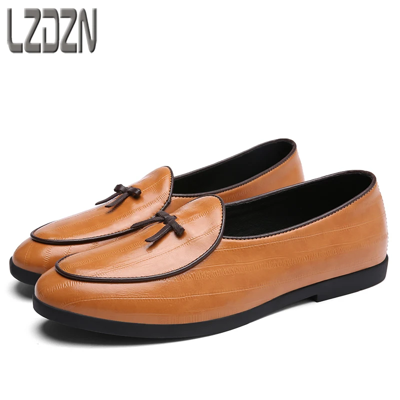 

Men's casual leather shoes loafer shoes men Driving shoes male soft spring and autumn summer breathable sneaker fashion casual