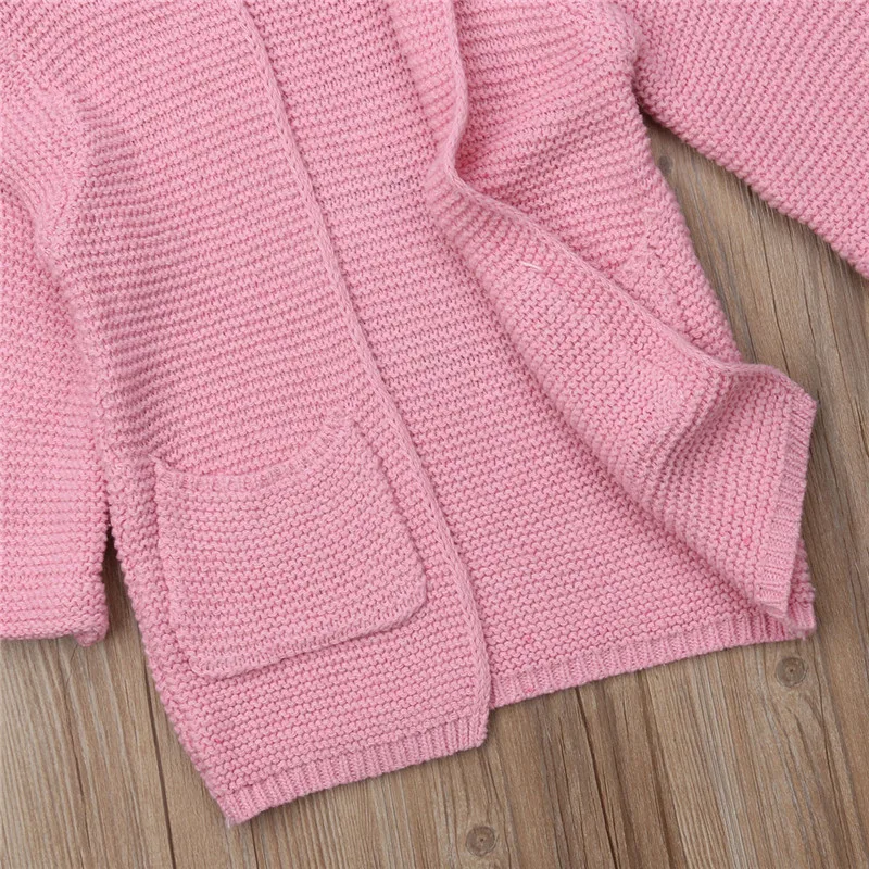 PUDCOCO новейшая одежда для малышей Детская футболка для мальчиков и девочек, Осенний вязаный свитер, вязаный свитер, кардиган для девочек, верхняя одежда, зимние теплые пальто, толстовки От 2 до 7 лет