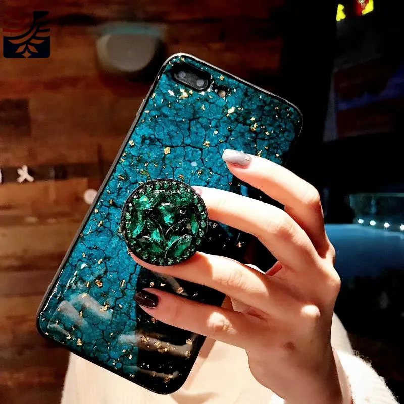 PEIPENG Luxury Gold Foil Bling Marble diamond  phone case Phone Cases Soft TPU Cover  For iphone 6 6S 7 8 Plus X Xs Max Christmas gift06