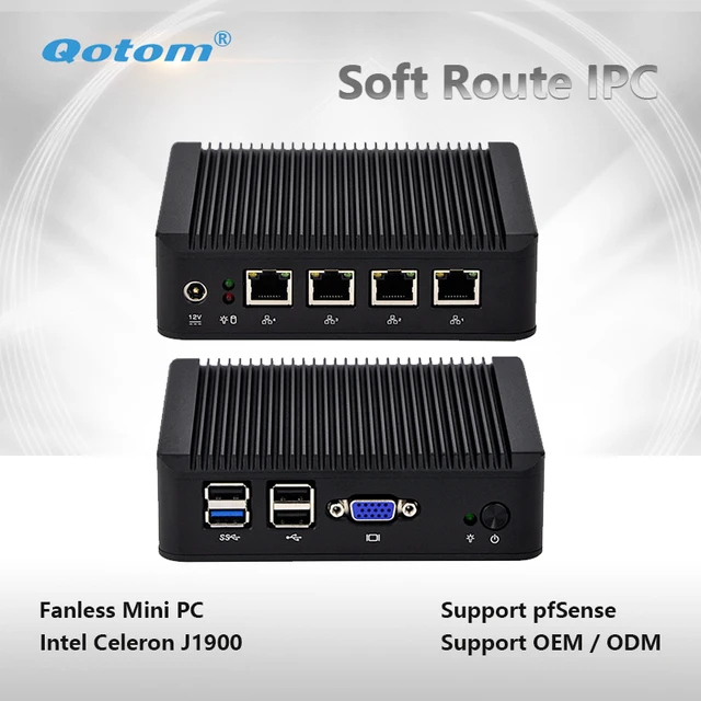 Best Price Qotom-Q190G4 Pfsense Router 4 Ethernet LAN Mini PC as a Firewall Linux Fanless Industrial PC Fanless Tiny Computer Quad Core Best Price Qotom-Q190G4 Pfsense Router 4 Ethernet LAN Mini PC as a Firewall Linux Fanless Industrial PC Fanless Tiny Computer Quad Core