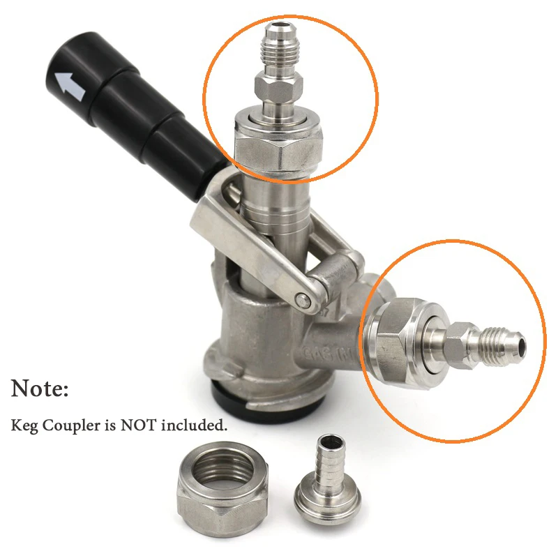 Sanke Coupler to MFL Tailpiece Kit 304Stainless Steel Commercial Keg