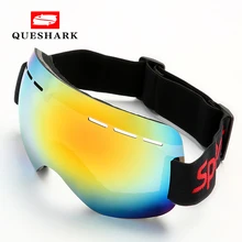 Анти-туман Sandproof большой Сферический лыжный очки для сноуборда лыжные очки для мужчин и женщин взрослые альпинистские снежные очки