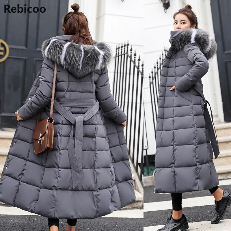 Gran oferta de algodón sólido bolsillos completos cremalleras mujer abrigo largo nuevo ajustado Parka chaqueta acolchada invierno grueso cálido rompevientos|Parkas| - AliExpress
