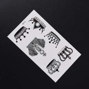 

1 sheet New crown/feather/diamond /swallow Tattoo Waterfproof Fake Temporary Tattoo Sticker Body Cat Star Infinity Bird Tattoo