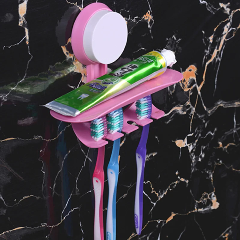 

Fashion suction wall toothbrush holder suction cup toothbrush holder toothpaste, bathroom accessories,Free shipping.