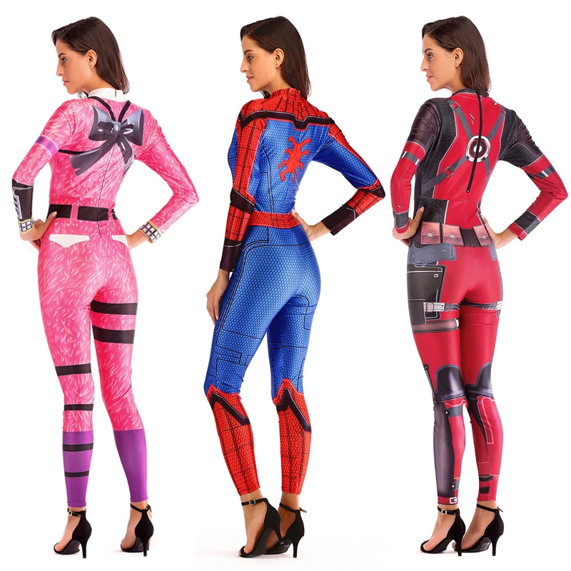 Костюм Человека-паука, костюм капитана Марвел асуны, Женский карнавальный костюм супергероя, костюмы Человека-паука, маскарадный костюм, комбинезоны