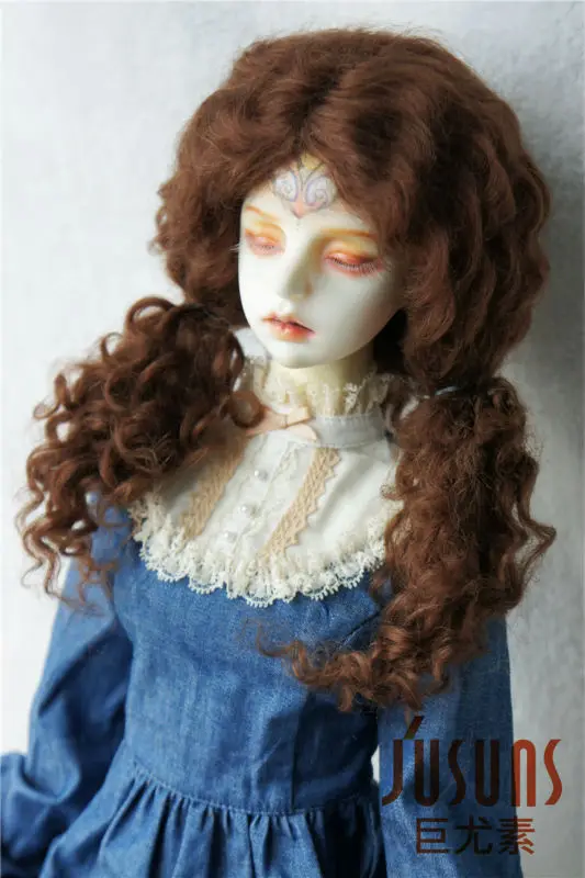 JD139 1/3 SD мохер BJD парик длинные MID прощание вьющиеся кукла парик 8-9 дюймов кукла аксессуары