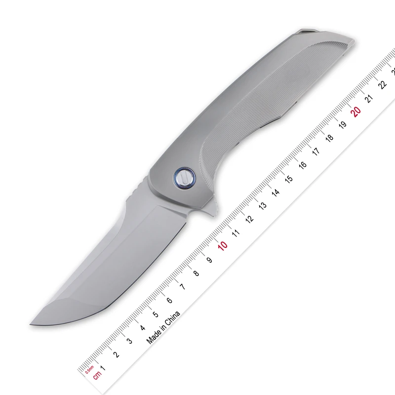 

brand new Hakkaido Flipper M390 blade titanium handle folding knife outdoor camping hunting survive pocket fruit knives EDC tool