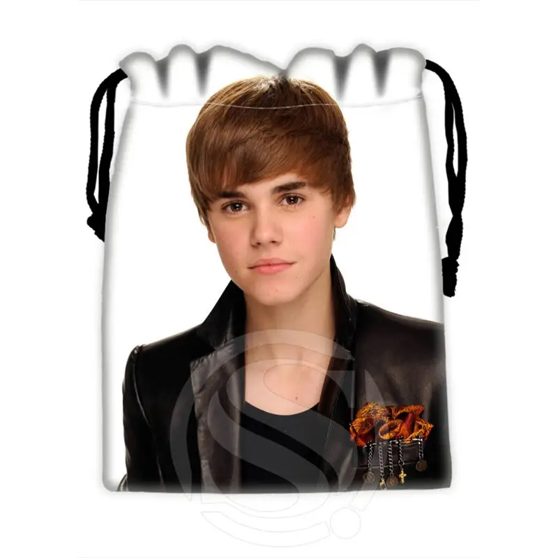 H P735 Custom Justin Bieber 2 drawstring bags for mobile phone tablet PC packaging Gift Bags18X22cm