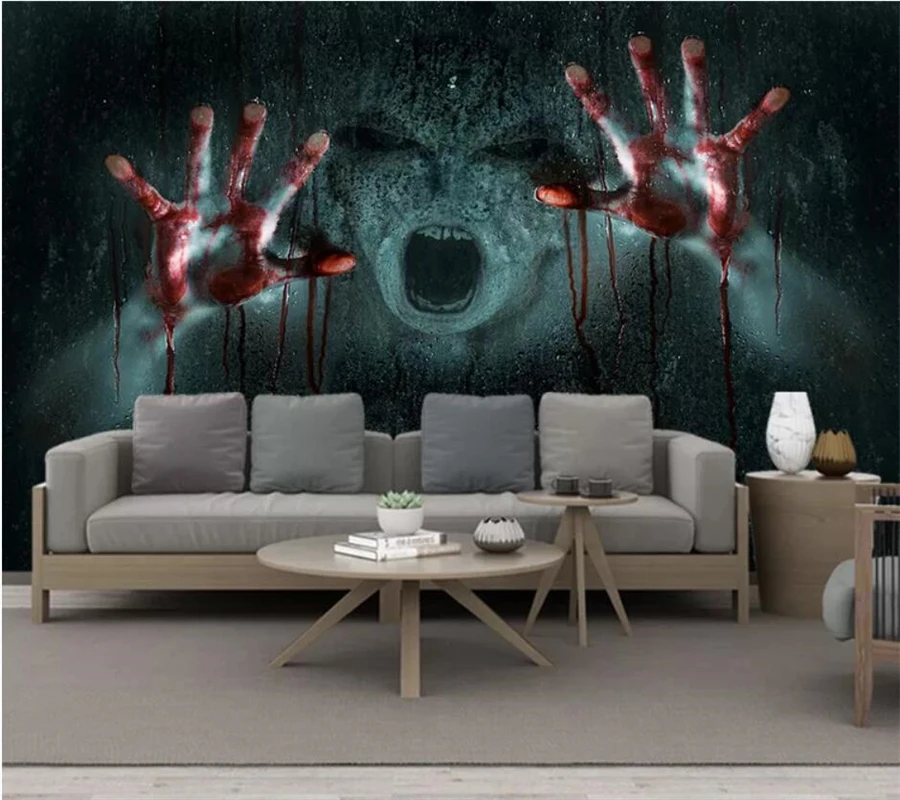 Обои на заказ, 3D плотные фотообои, реалистичный фон с изображением вампира и ужасов, обои для стен, 3d обои, papel de pared