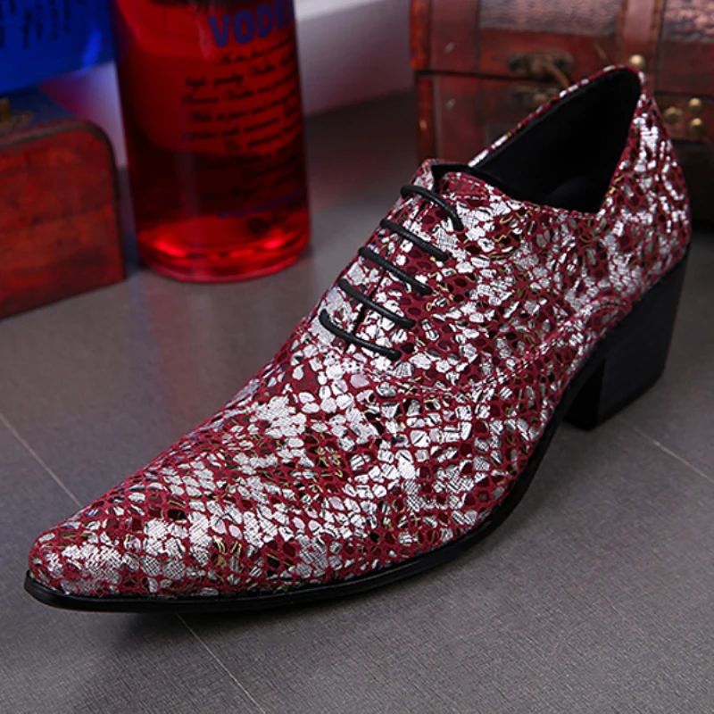 formal shoes red colour