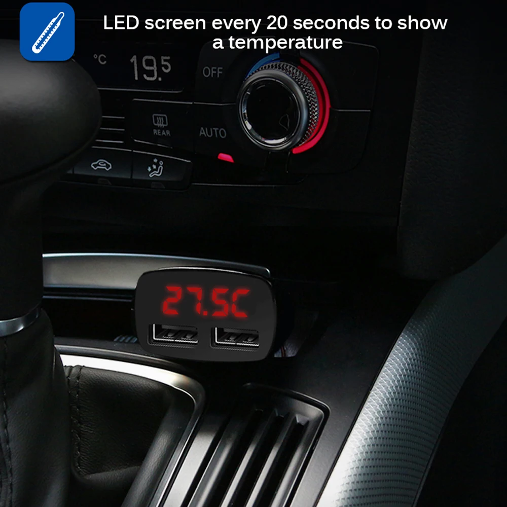 Автомобильное зарядное устройство с светодиодный USB портами 5 В 3 1 А|quick charge|charger