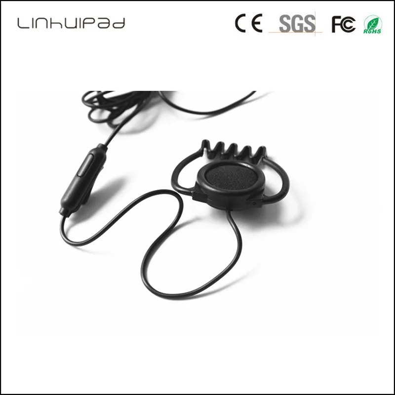 Linhuipad F 02 3 5MM stereo Ear Hook Earphone cheap headphone Tour Guide System For Visit Tourism Conference Teaching Training