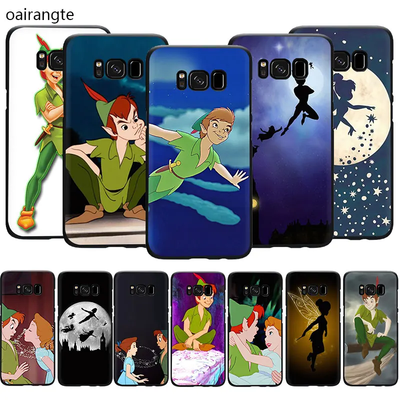 

Peter Pan Wendy Tinkerbell Soft TPU phone cover case for Samsung S6 S7 Edge S8 S9 S10 Plus S10e Note 8 9 10 M10 M20 M30