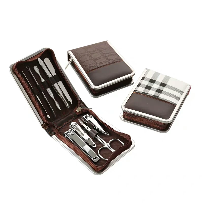 

9-in-1 Mans And Womens Stainless steel Toe Acrylic Nail Art Clipper & Trimmer Set Cutter Manicure Kit Wholesale