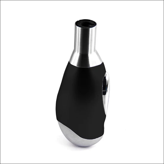 Портативный мини-фонарь-распылитель высокотемпературная творческая личность прямая зажигалка с пламенем наружное зажигание барбекю - Цвет: Черный