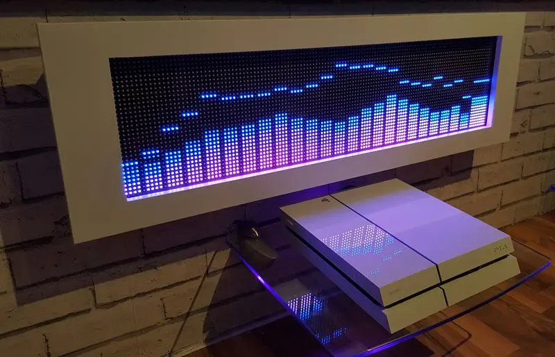 Полноцветный дисплей музыкального спектра, автоматическое управление AGC. Любое сочетание 64 видов различных размеров, потрясающий рисунок дисплея