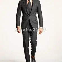 Новинка, смокинги для мужчин, свадебное платье, одежда для выпускного вечера, синее Полосатое мужское платье, шаль, воротник, костюм из шерсти и полиэстера