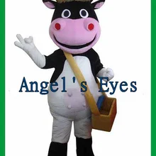 Профессиональный милый костюм талисмана теленок для взрослых костюм теленок мультяшный персонаж теленок Косплей Карнавал нарядное платье SW432