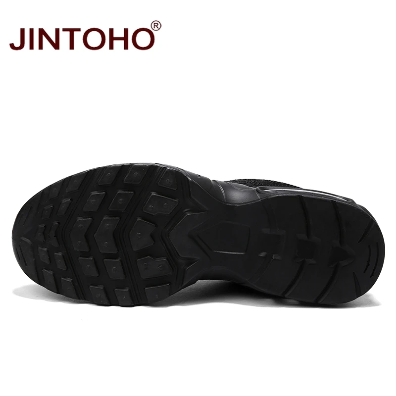 JINTOHO 2019 спортивная обувь для мужчин дышащие черные кроссовки дешевые мужские